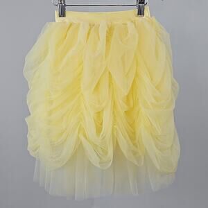 Cotton On Kids x Disney TrixieBelle Gathered Tulle Yellow Skirt FLAWS | Kids 3-4